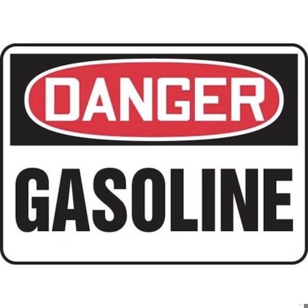 Accuform OSHA DANGER SAFETY SIGN GASOLINE 7 in MCHL241XP - main